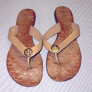 Tory Burch tan sandals, size 8